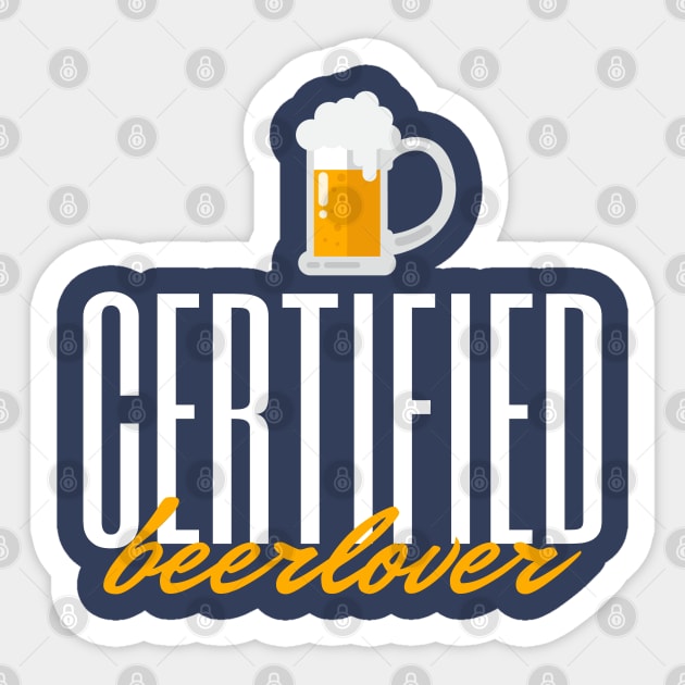 Certified Beerlover Sticker by byfab